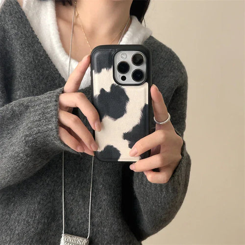 Black And White Animal Pattern iPhone Case - Viexta