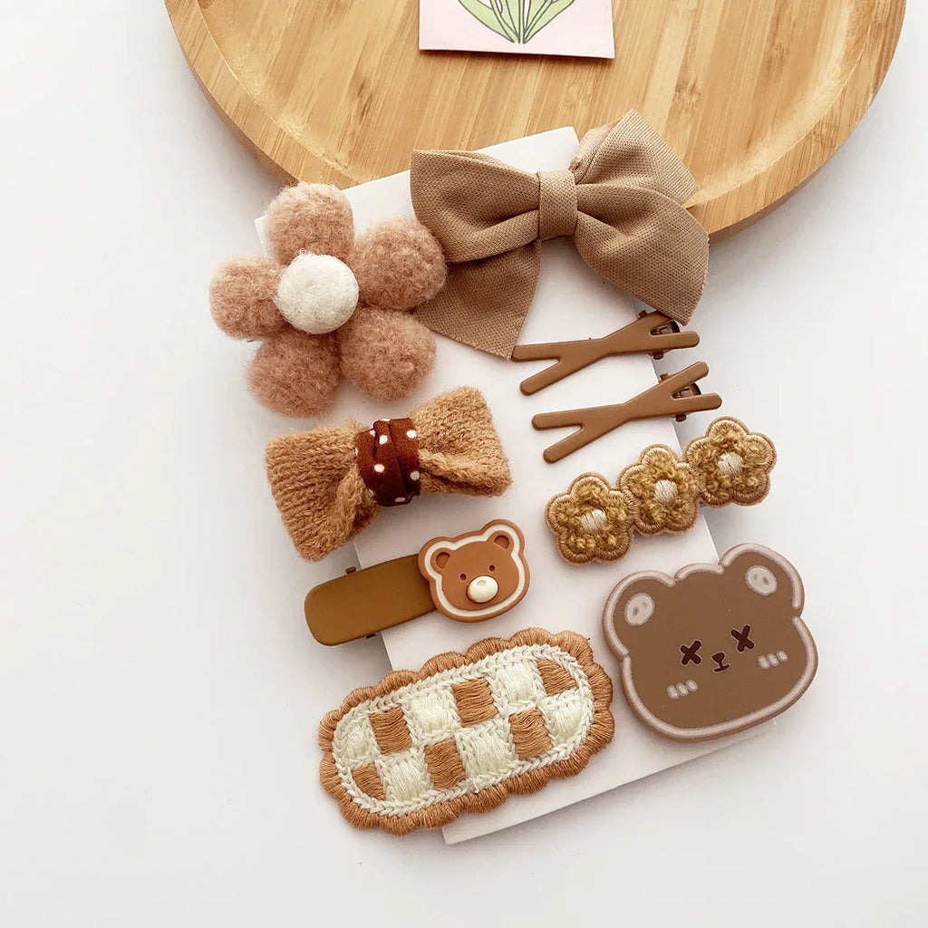 Korean Milk Tea Color Plush Hairpin - Viexta