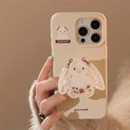 Cartoon Animal Shaker Stand iPhone Case In Silicone - Viexta