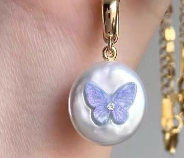 Fantasy Purple Butterfly Necklace