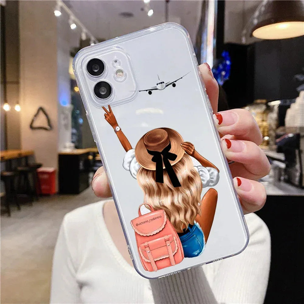 fashion-girl-cute-braid-iphone-case - Viexta