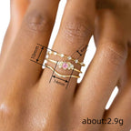 Three-piece Ring Set