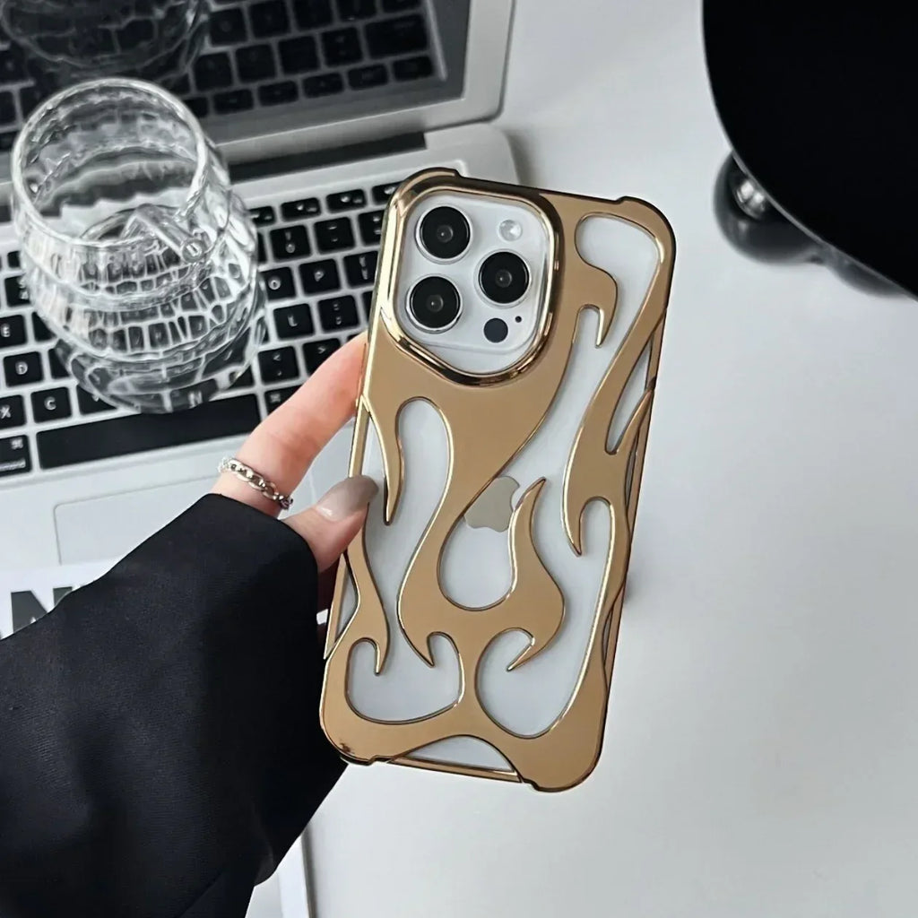 electroplated-hollow-heat-dissipation-iphone-case - Viexta
