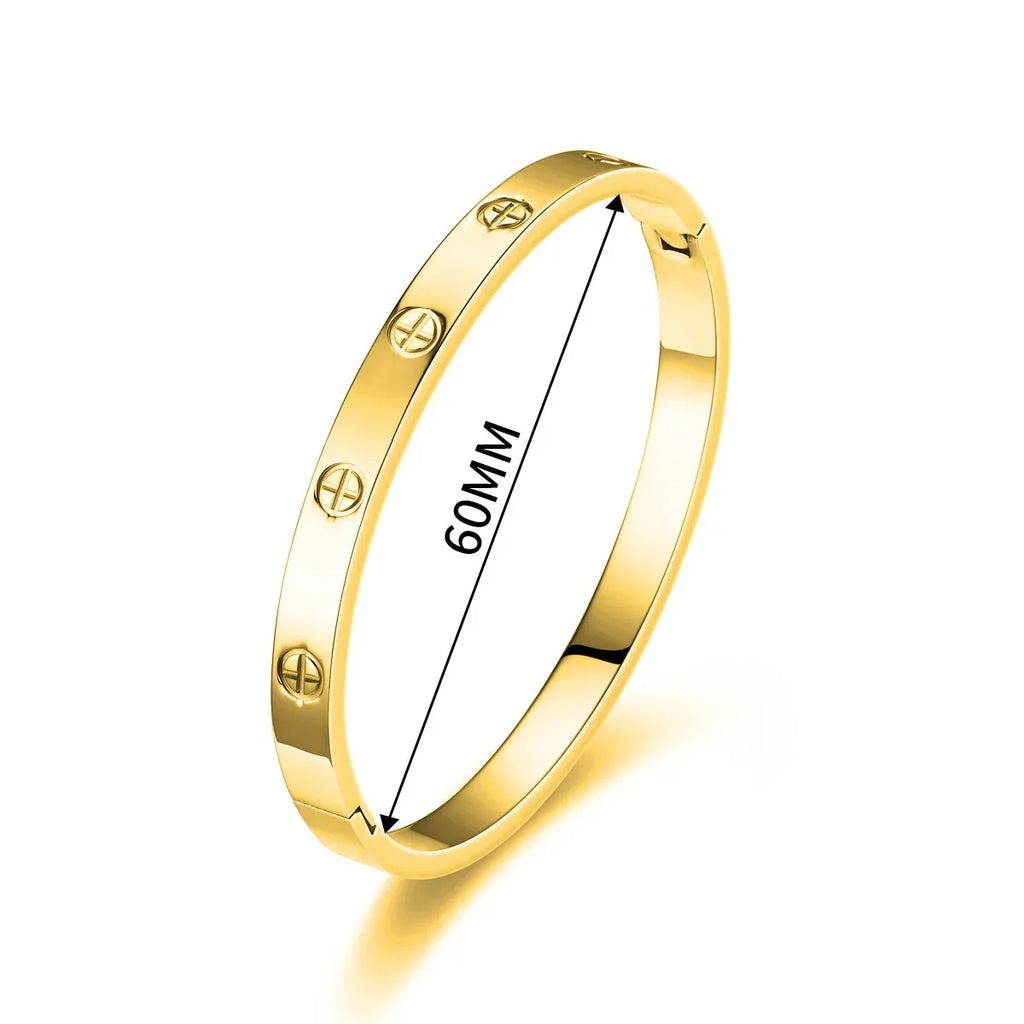 Stainless Steel Cross Nail Bracelet - Viexta
