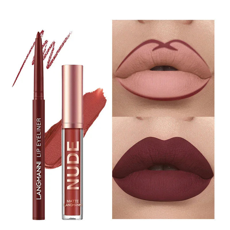 Lip Liner And Lipstick Makeup 12 Pcs set