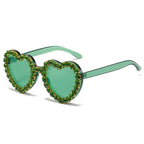 Peach Heart Sunglasses For Women - Viexta