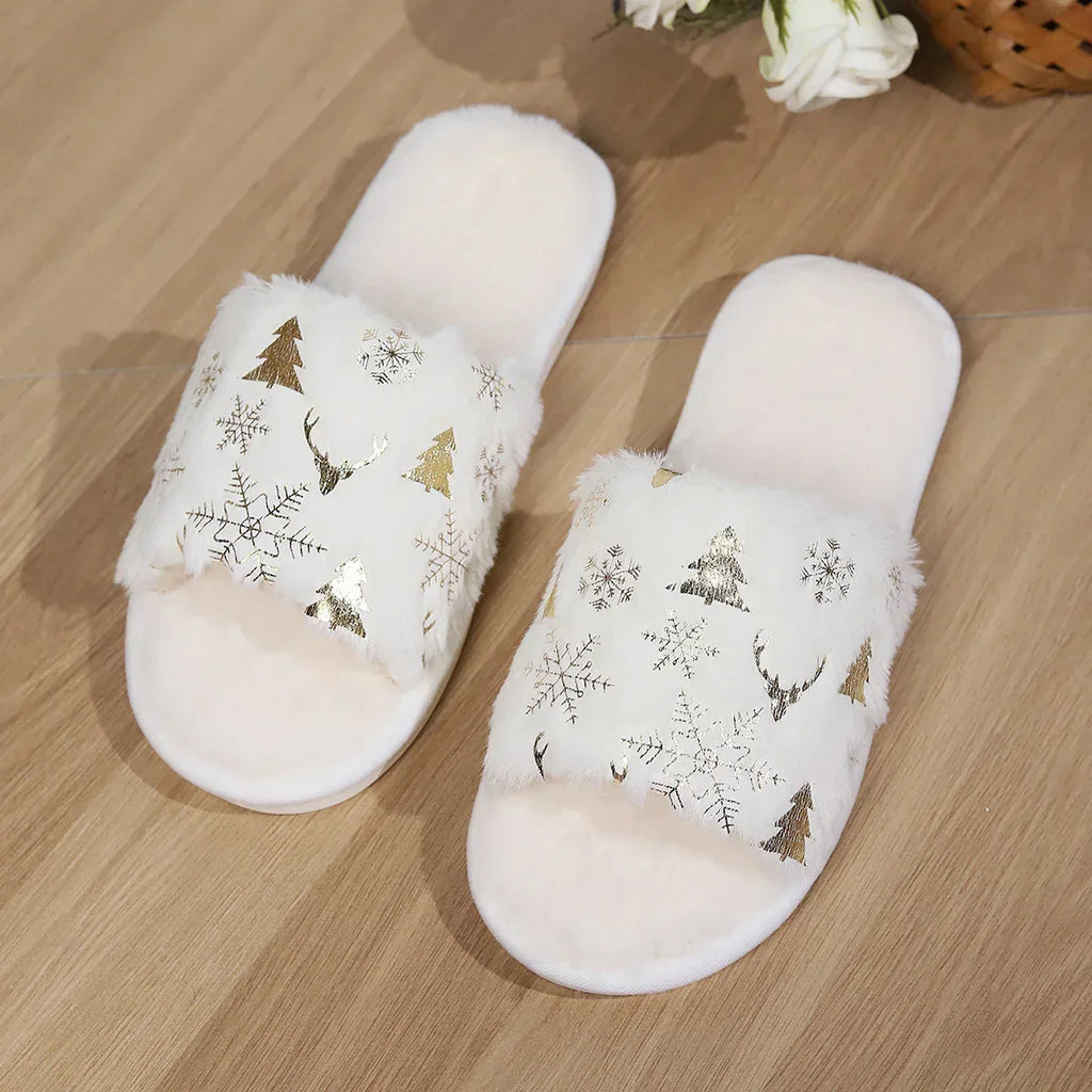 Christmas Plush Slippers - Viexta