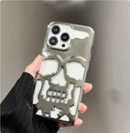 Luxury Plating 3D Skull iPhone Case - Viexta