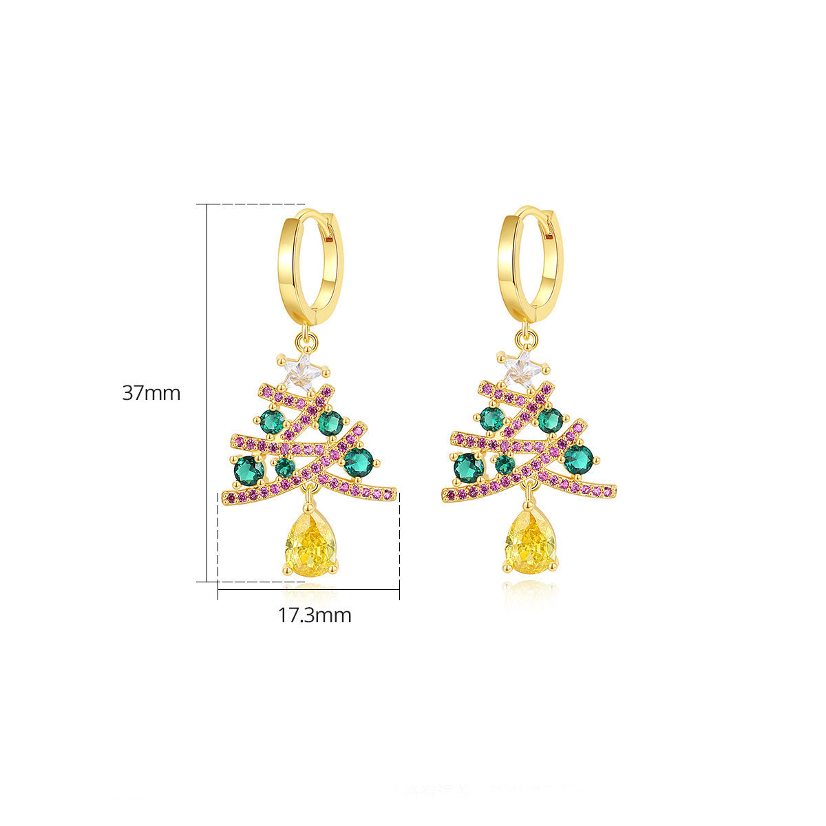 New Christmas Tree Earrings