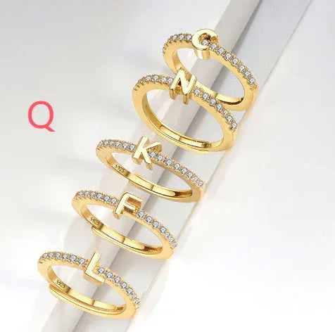 s925-sterling-silver-micro-inlaid-letters-ring - Viexta
