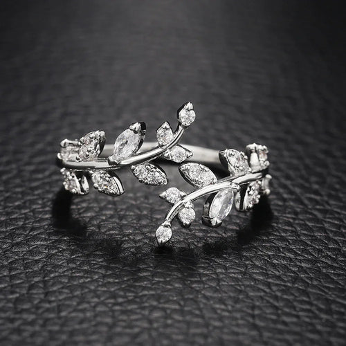 Adjustable18k Leaf Ring - Viexta