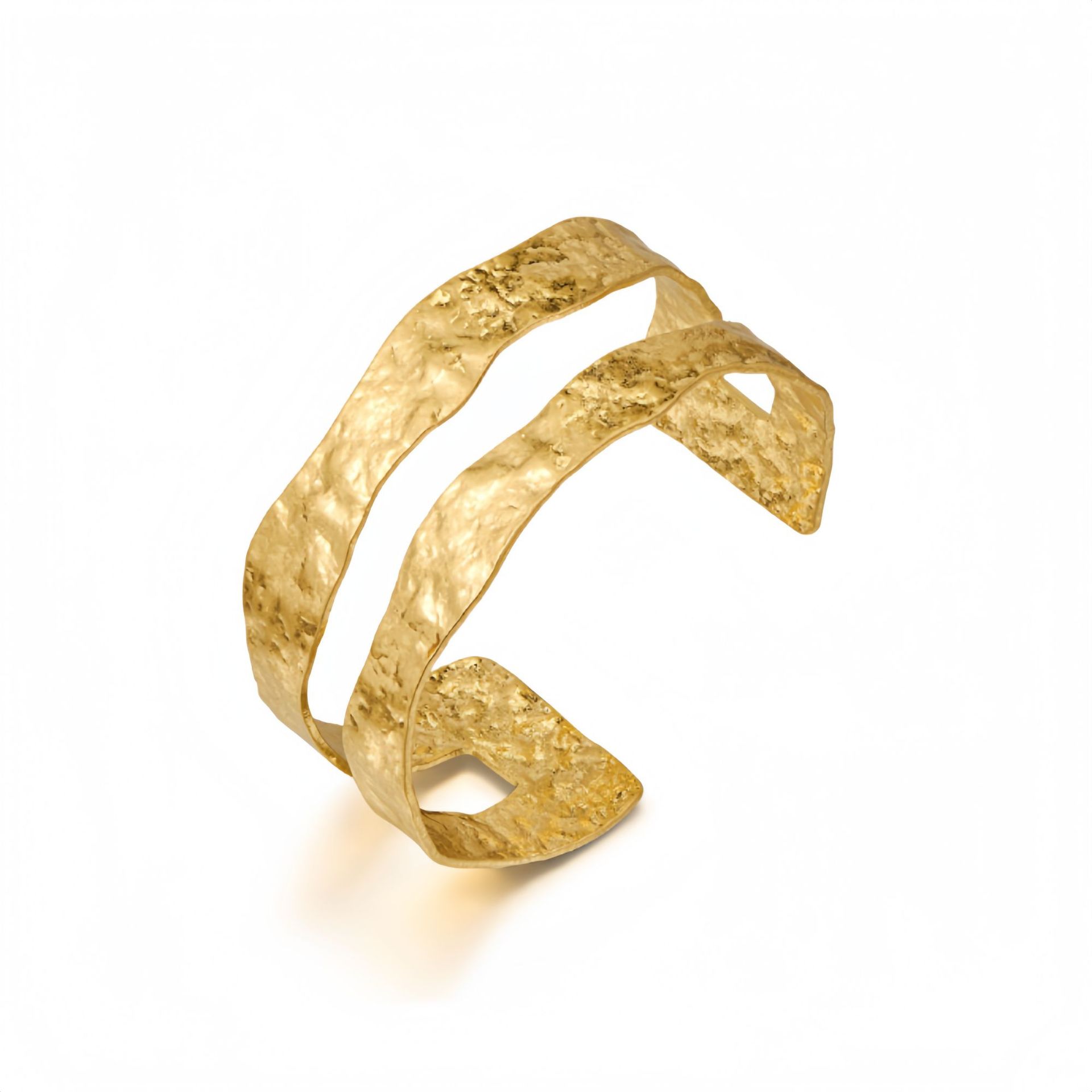 Semi-Circular Hollow C-Shape Bangle
