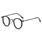 vintage-round-frame-glasses-frame-anti-blue-ray-plain-glasses - Viexta