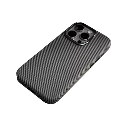 Carbon Fiber Grain Magnetic Leather iPhone Case