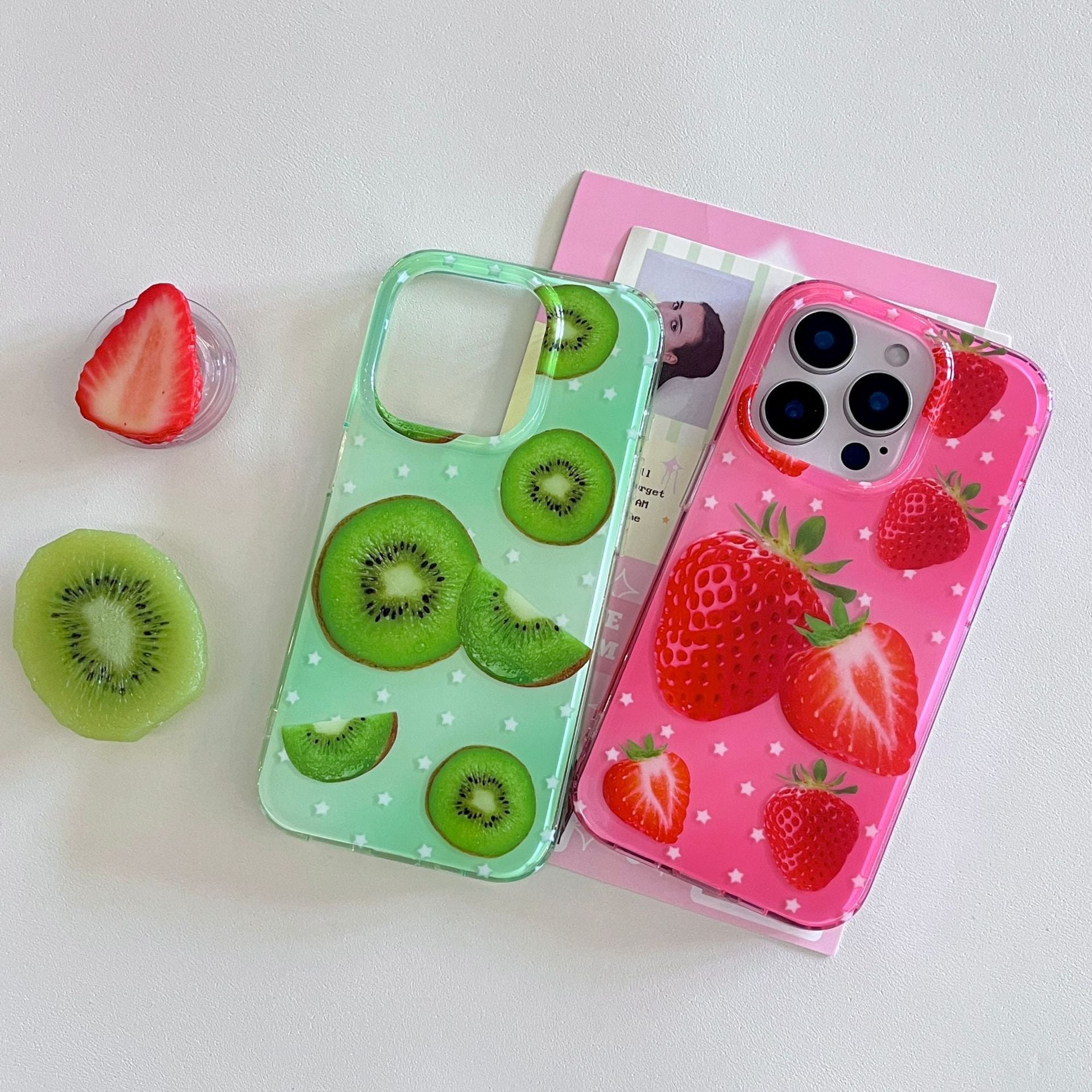 New Double-layer Strawberry iPhone Case