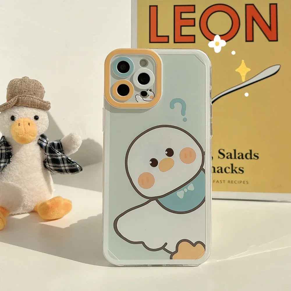Cartoon Printed Silicone iPhone Case - Viexta