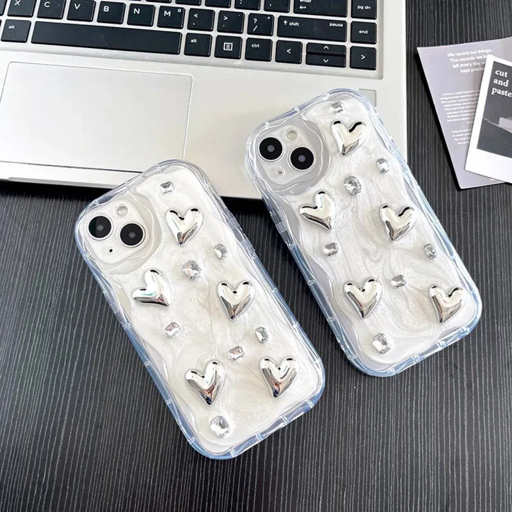 Stereo Glue Silver Love Gem iPhone Case - Viexta