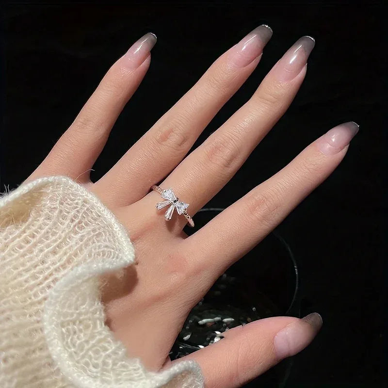 Bowknot Open Ring - Viexta