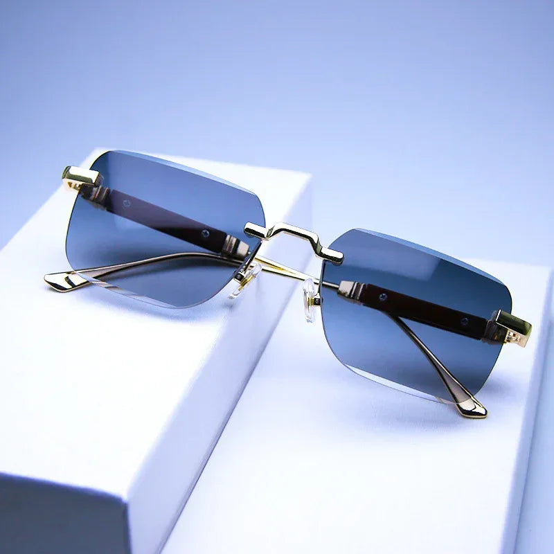 Frameless Edge-cut Sunglasses - Viexta