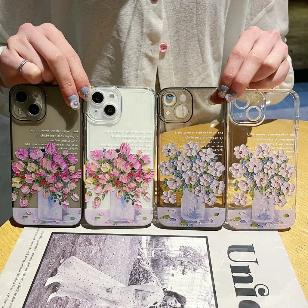 Little Flower Transparent Protective iPhone Case - Viexta