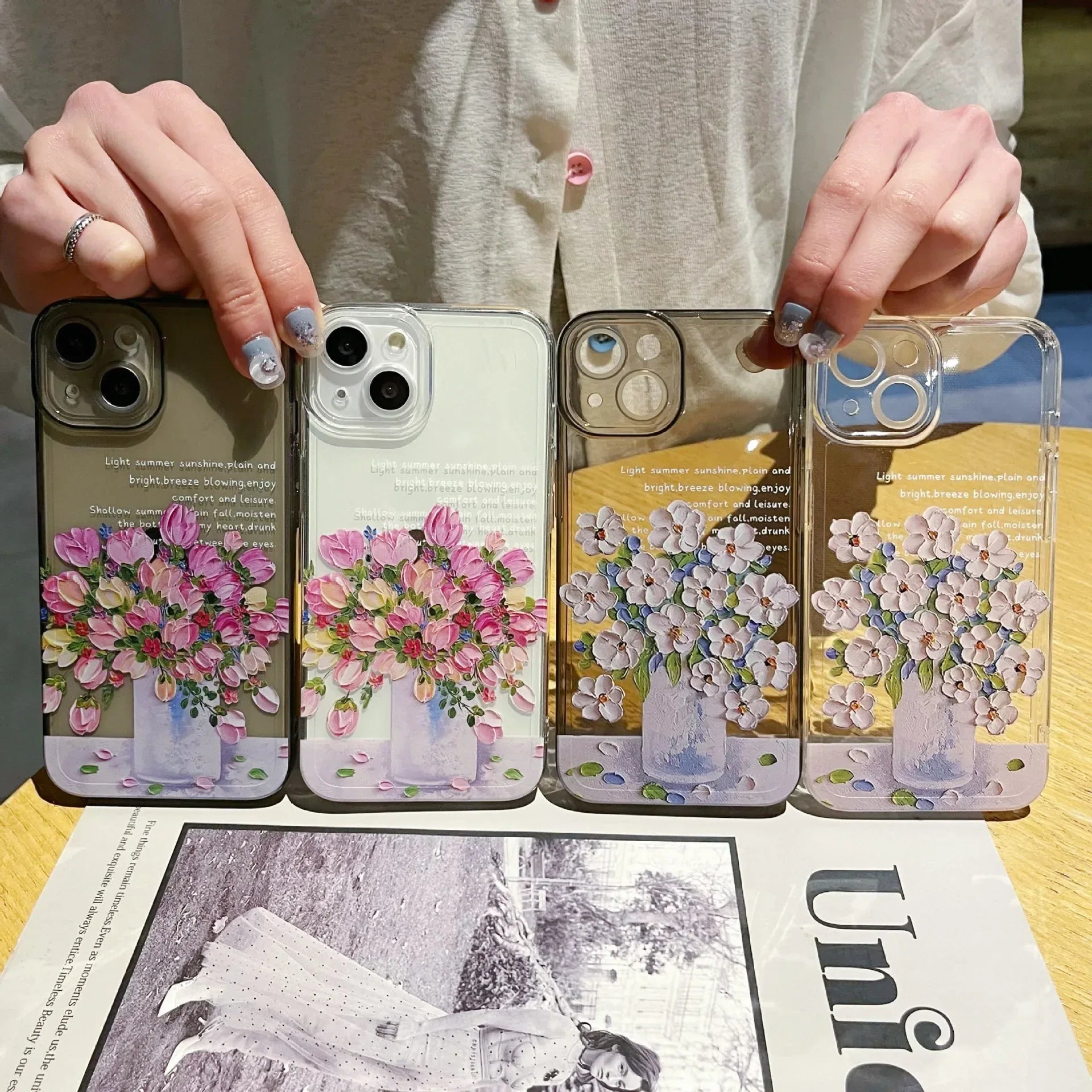 Little Flower Transparent Protective iPhone Case - Viexta