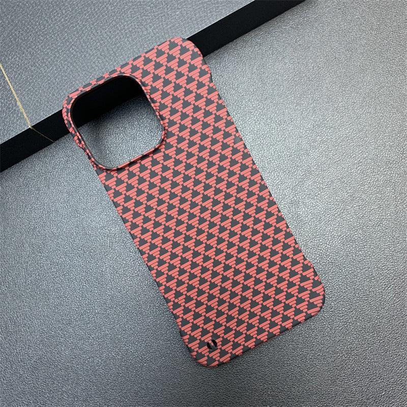 Frameless Triangle Source Pattern Ultra-thin Half Pack iPhone Case - Viexta