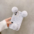 Cute Plush Panda Thermal iPhone Case - Viexta