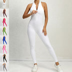 Zippered Yoga Fitness Jumpsuit Shapewear
