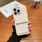 Woven Card Leather iPhone Case - Viexta