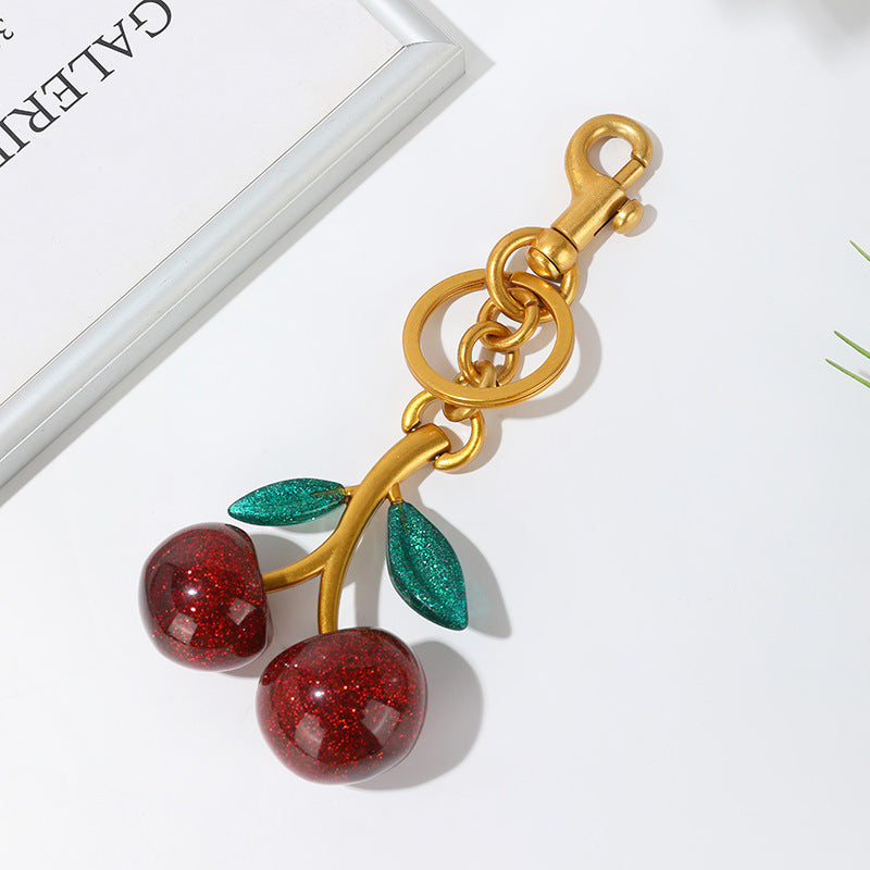 Cherry Handbag Pendant Keychain