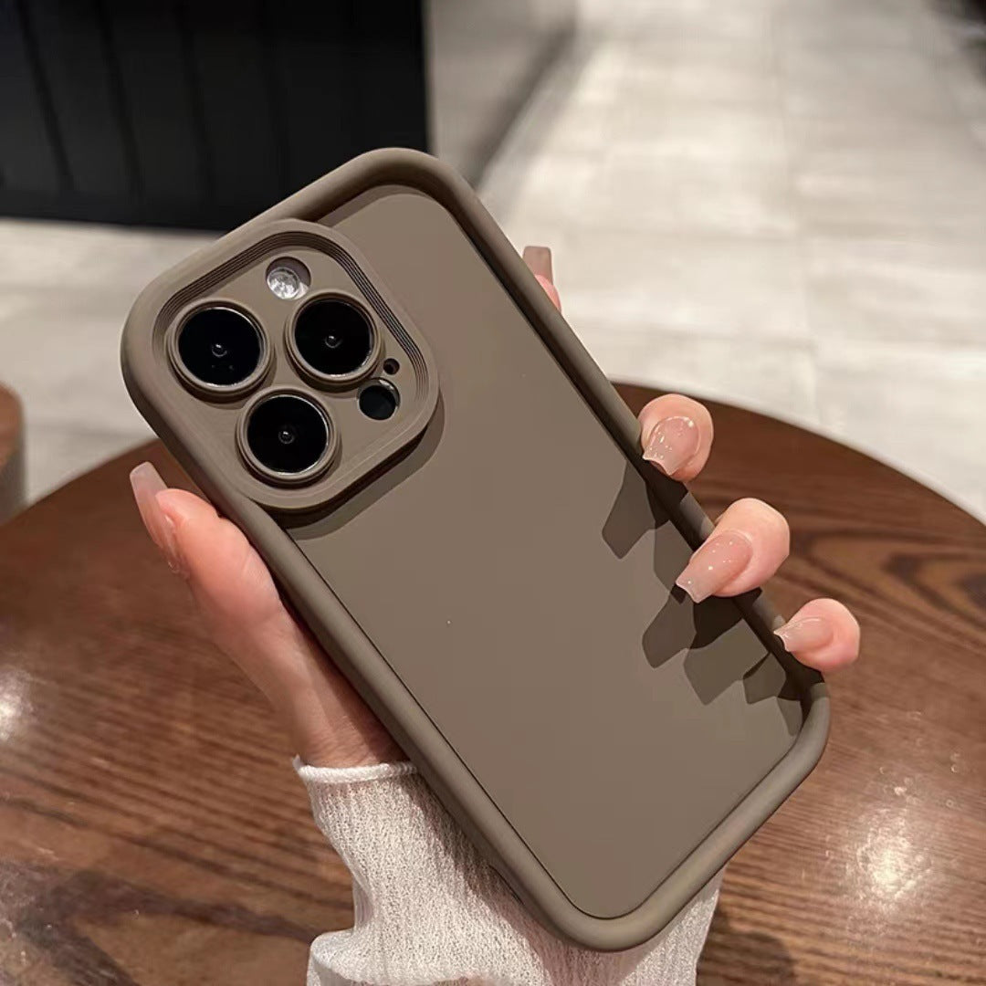 Solid Color Anti Drop Silicone iPhone Case