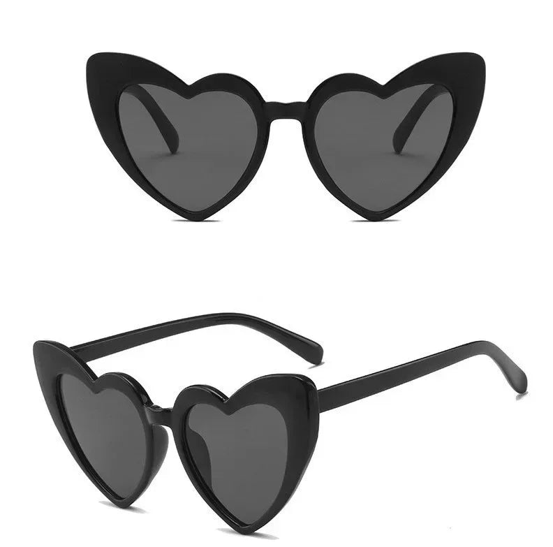 Fashion Love Big Face Thin Sunglasses - Viexta