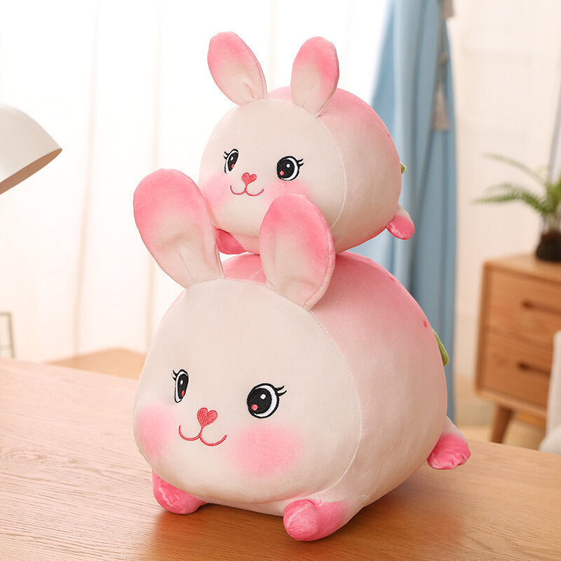 Household Lovely Strawberry Rabbit Plush Toy