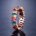 Zircon Ladder Square Ring - Viexta