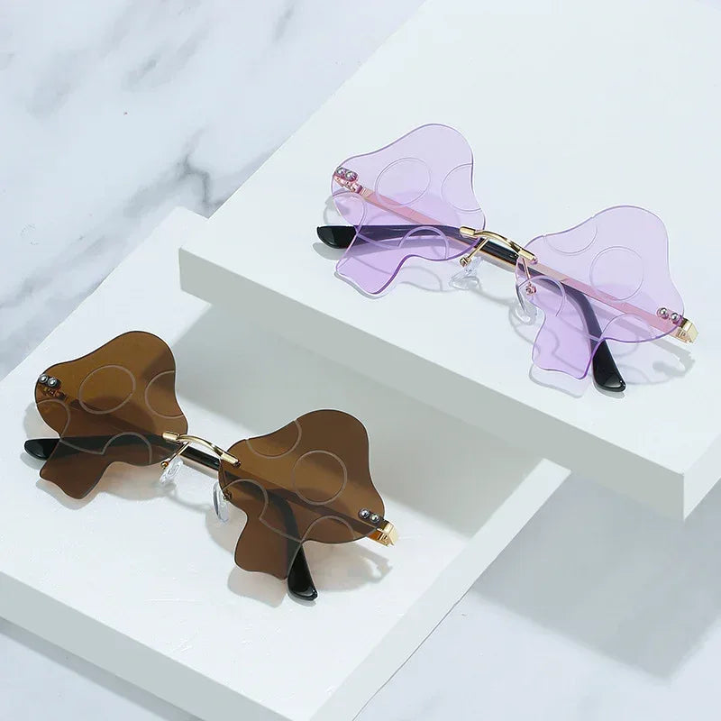 Irregular Mushroom-shaped Sunglasses - Viexta