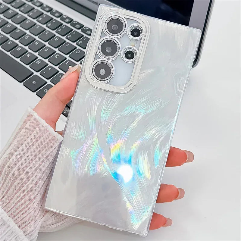Electroplated IMD Hard Samsung Case With Lens Protector - Viexta