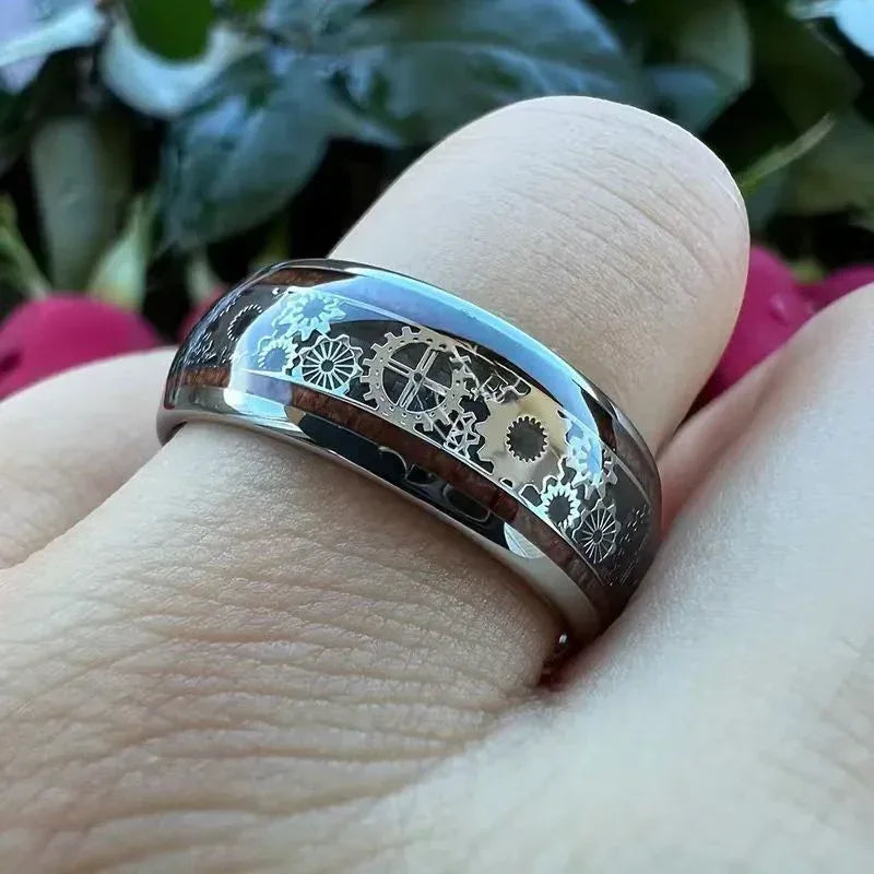 Creative Wide Mechanical Gear Patch Ring - Viexta