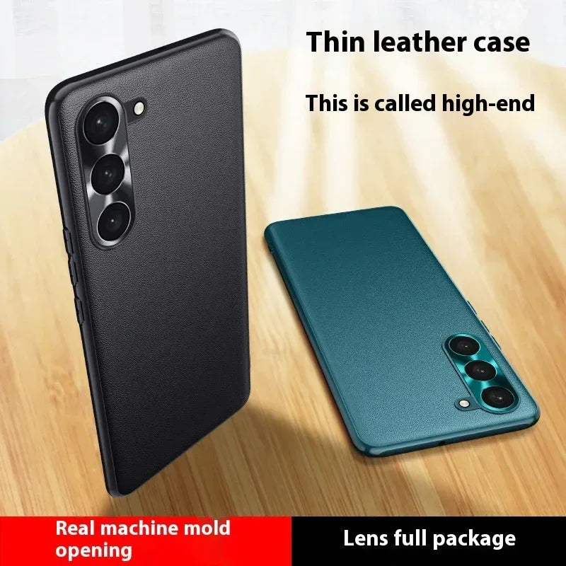 leather-samsung-metal-lens-phone-case - Viexta