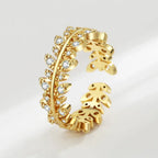 Crystal Studded Finger-rings - Viexta