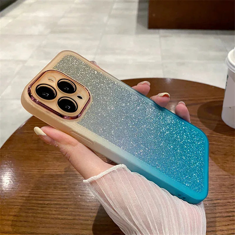 Gradient Color Drop-proof Silicone iPhone Case - Viexta