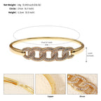 Light Luxury Zircon Fashion Open Cuff Bangle