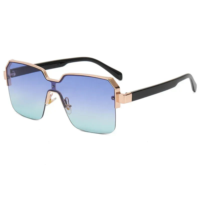 Minimalist Light Luxury Half Frame Sunglasses - Viexta
