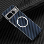 Wireless Charger PC Carbon Fiber Pattern Magnetic Pixel Case - Viexta