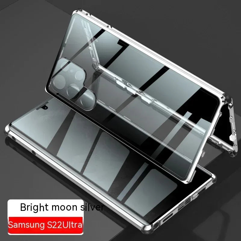 Peep-proof Mirror Magnetic Samsung S Series Phone Case - Viexta
