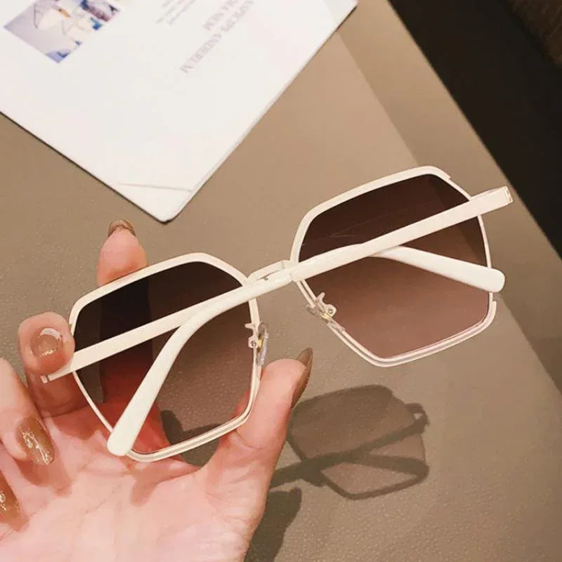 ins-vintage-half-frame-sunglasses - Viexta