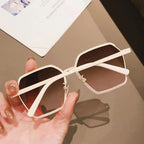 ins-vintage-half-frame-sunglasses - Viexta