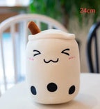 Fruit Drink Plush Stuffed Strawberry Boba Tea Cup Toy - Viexta