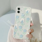 Peace Whitish Blue iPhone Transparent Case - Viexta