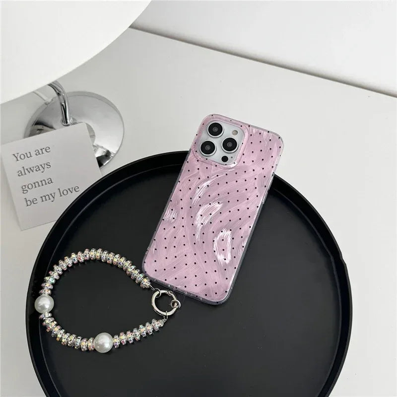 elegant-purple-polka-dot-bow-iphone-case - Viexta