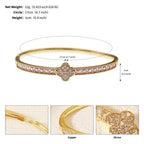 Light Luxury Zircon Fashion Open Cuff Bangle